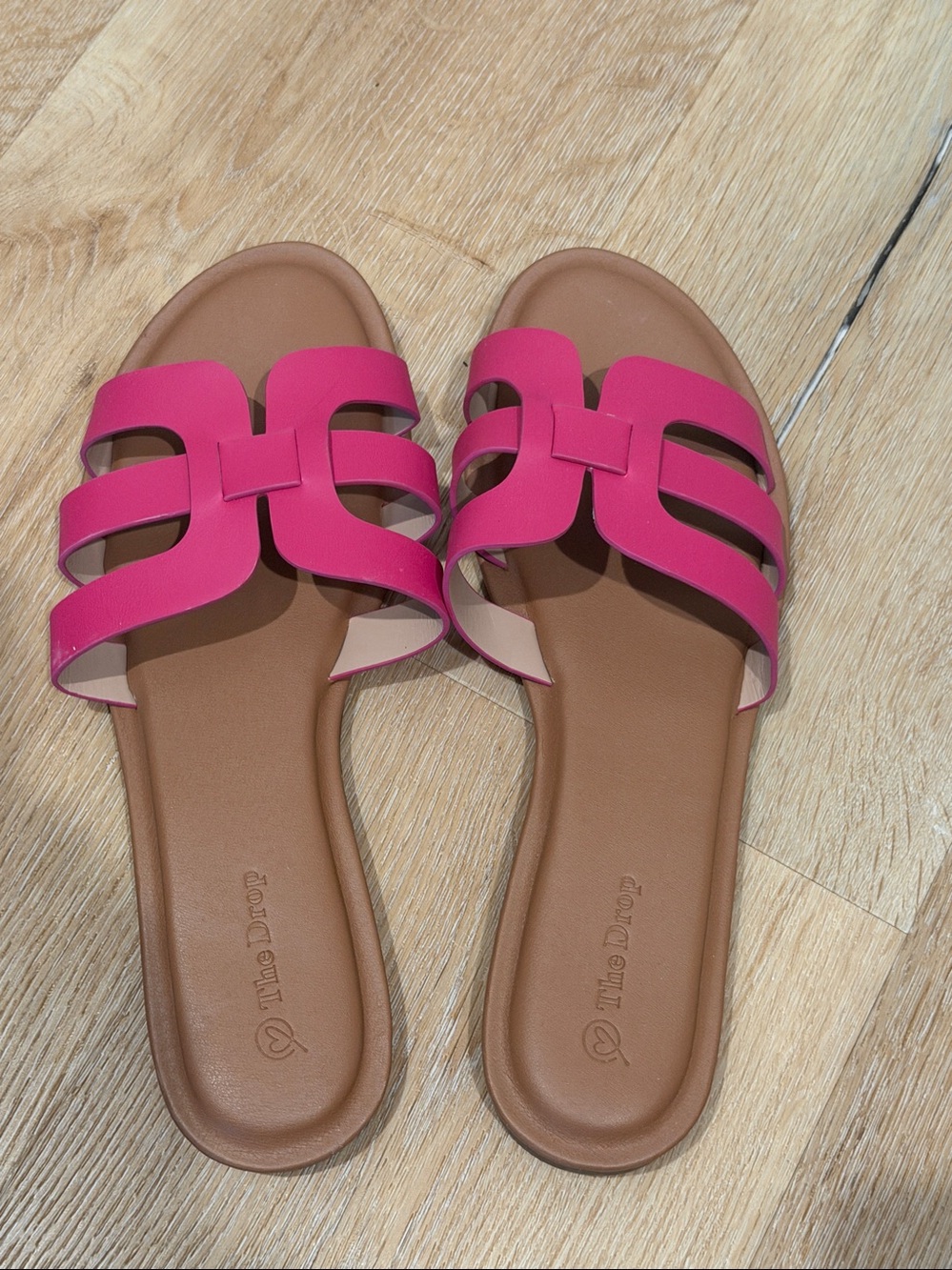 Hot Pink Slide Sandals 10